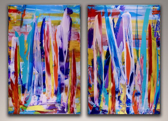 Competing for the Sun 2 by Nestor Toro (Diptych)