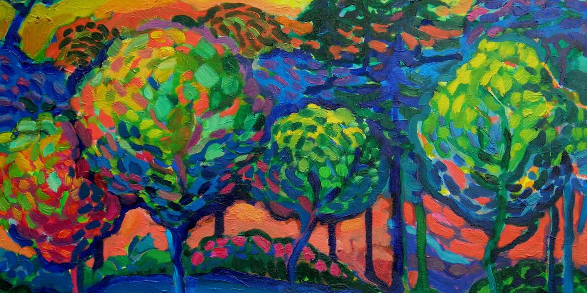 Art of the Day: "Heat wave in Roath Park, 2015" by Maja Grecic