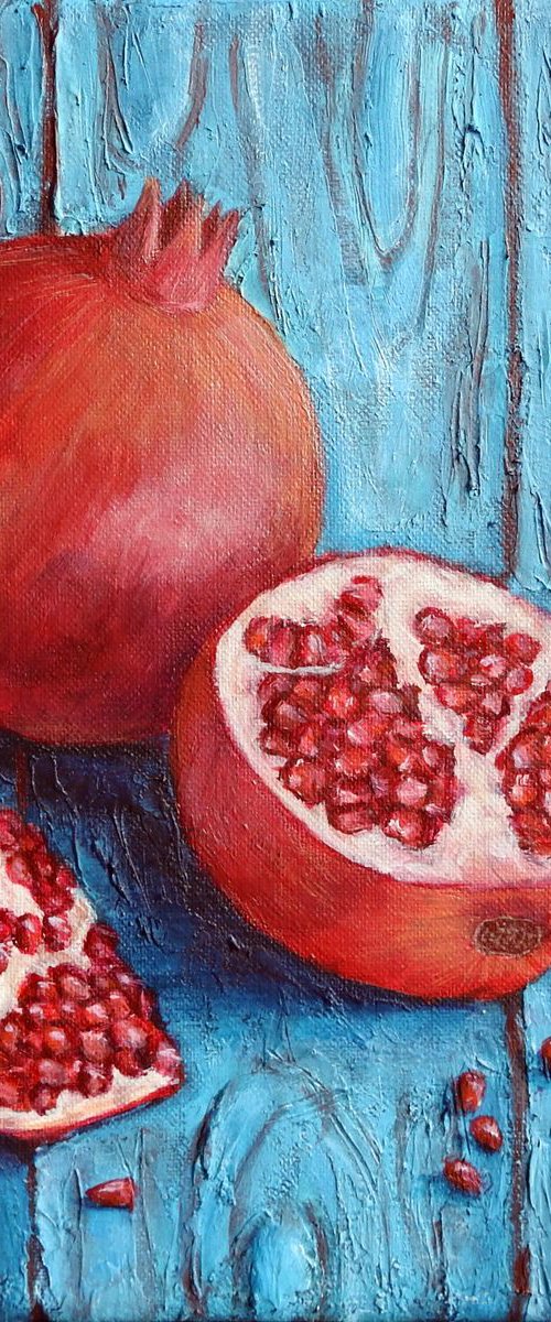 Pomegranates by Olga Tretyak