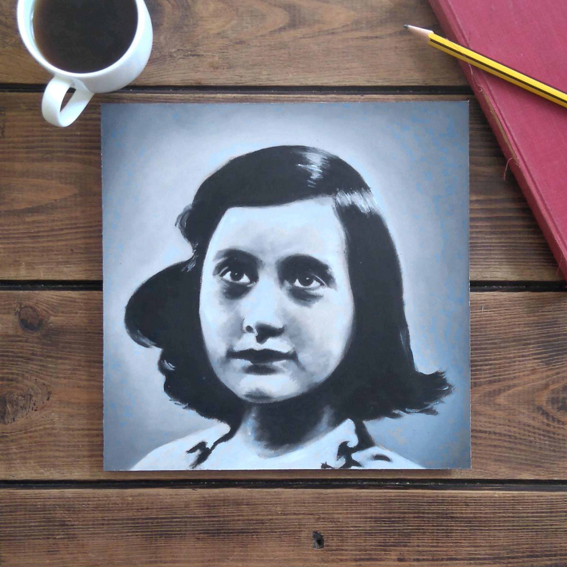 Anne Frank 2016 Oil Painting By Peter Walters Artfinder