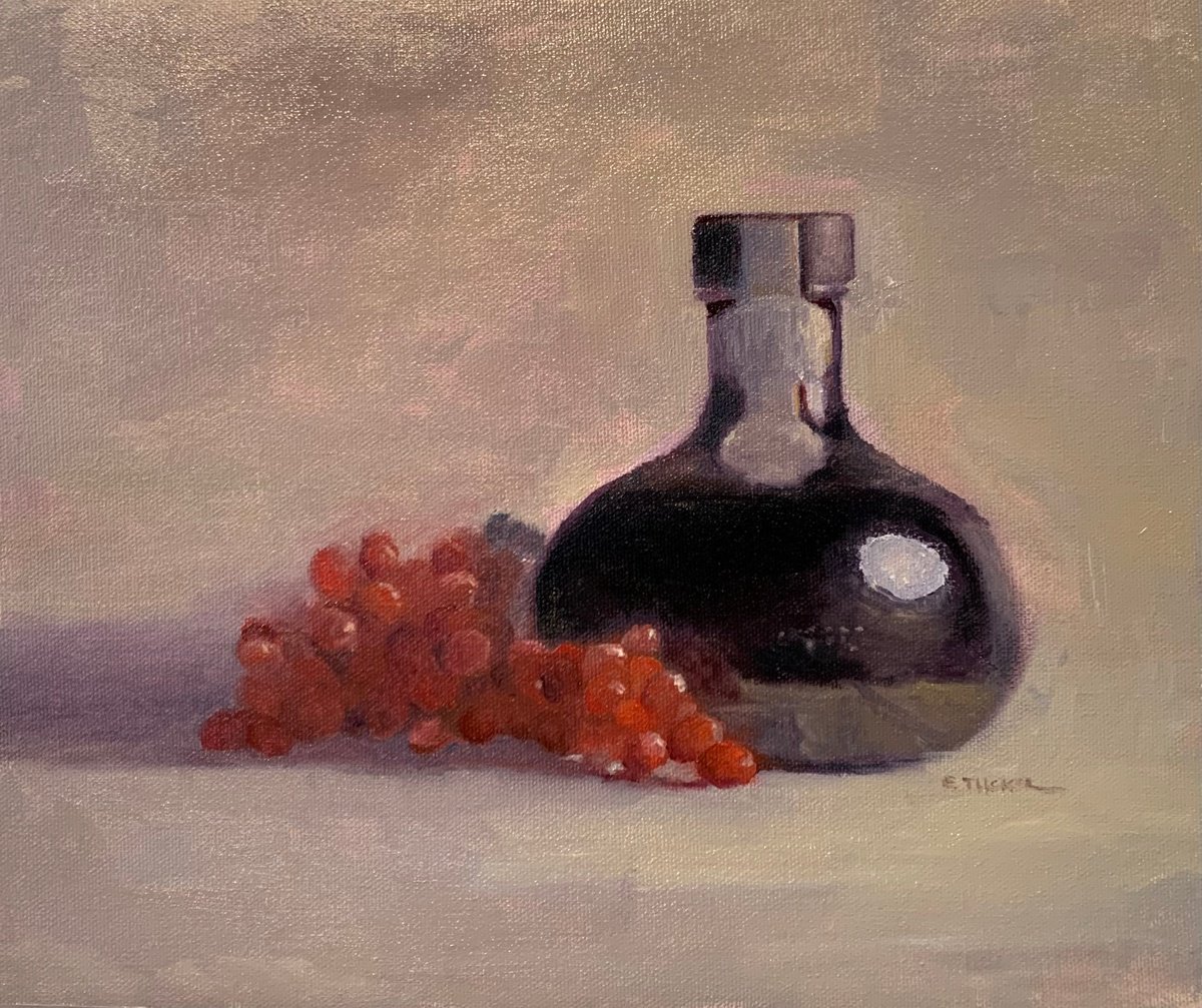 Port and Red Grapes by Elizabeth B. Tucker