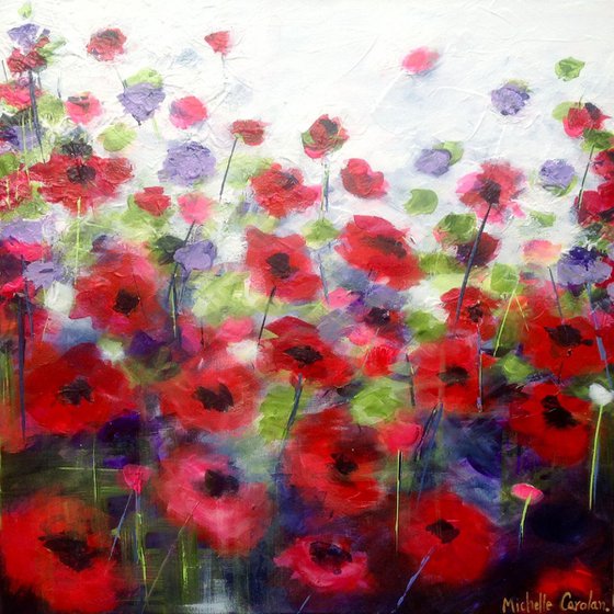 Windswept Poppies