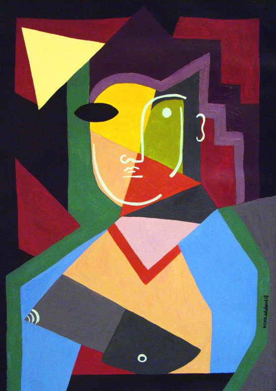 Cubist Portrait of a Woman