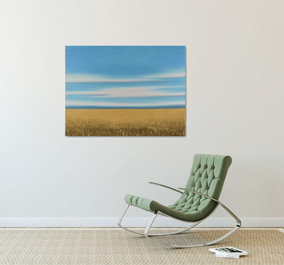 Summer Gold - Blue Sky Landscape