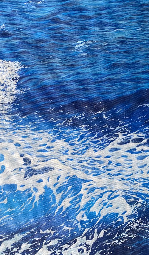 Blue Dream Original Oil Painting by Olya Lane
