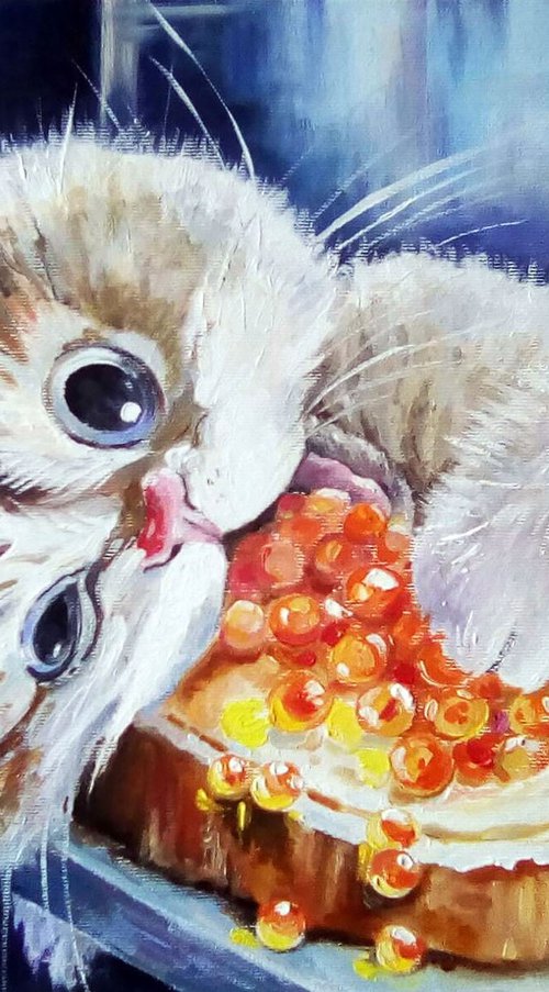 Caviar and Cat by Tatyana Ambre