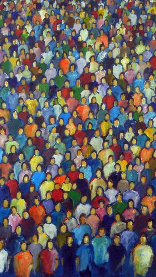 Anonymity : Crowd 48x36 by BenWill