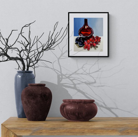 Still Life With Red Glass