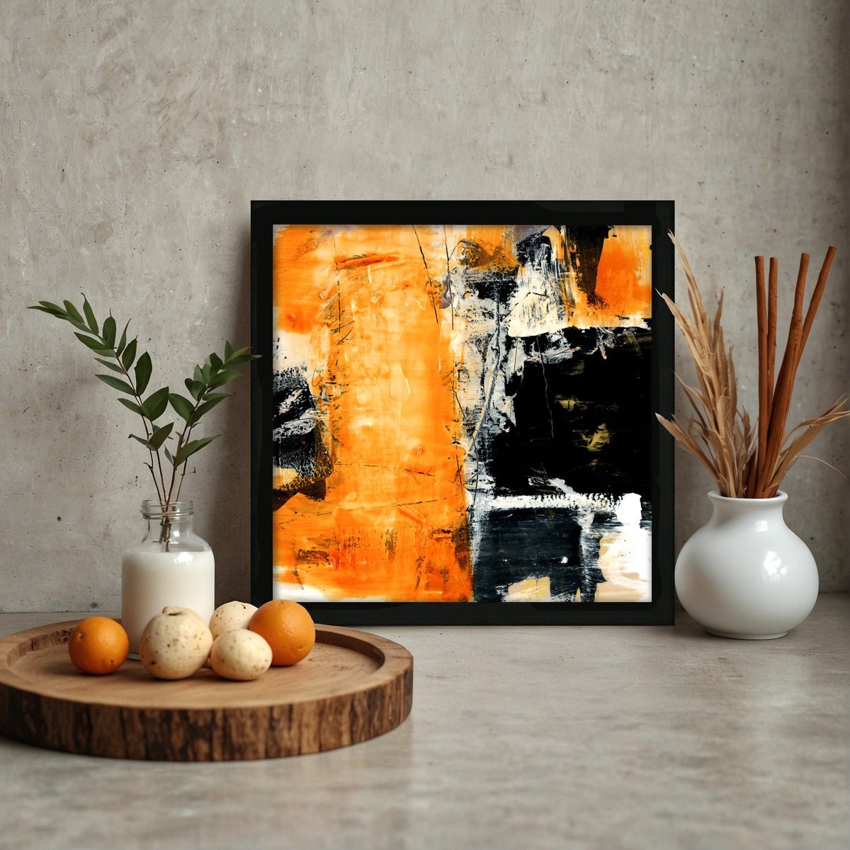 Abstract Painting By Kathy Morton Stanion, 13 X 13", Secret Moments 3, Original Artwork