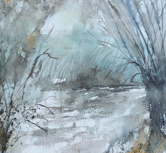 Willows  -watercolor