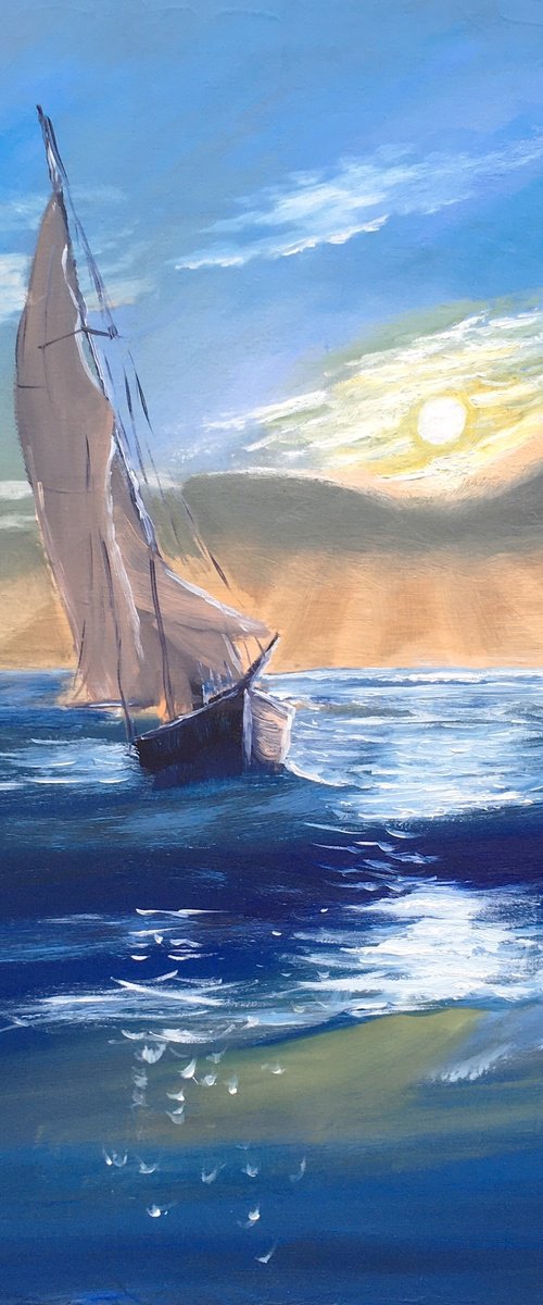 Sailboat by Elena Sokolova