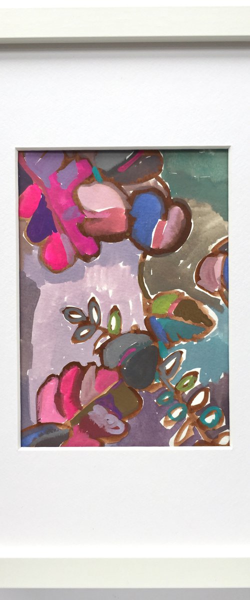 FLOWERS STILL LIFE 2. (framed) by LENKA STASTNA