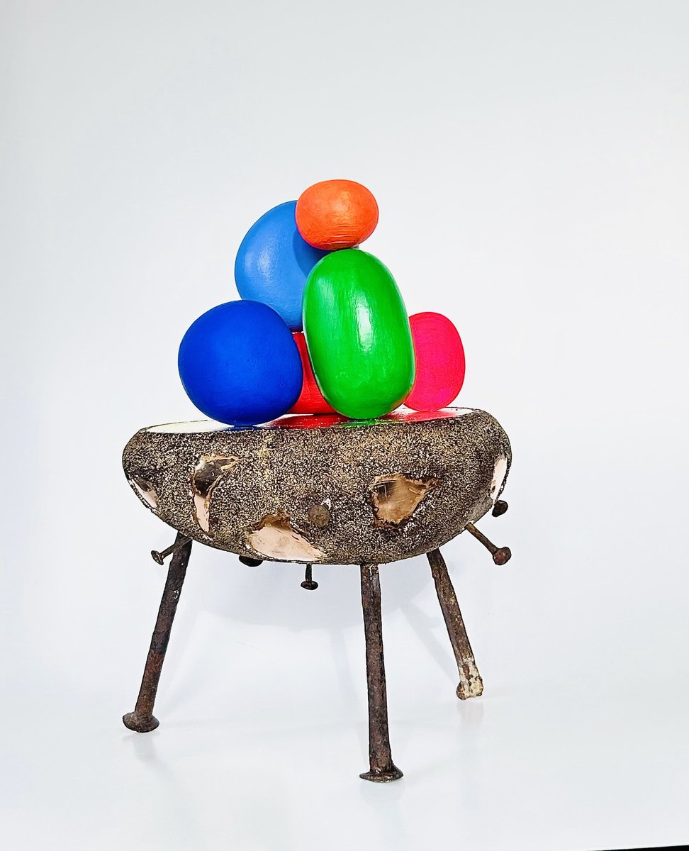 Abstract Sculpture , Rusted Rainbow By Gor Avetisyan, 10 X 12, Artwork For Sale On Artfinder