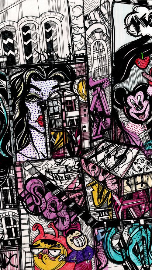 Pop Art Graffiti. New York by Maria Susarenko