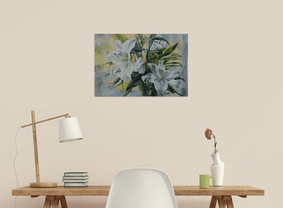 WHITE LILIES #6