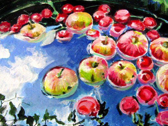 Autumn mood with apples