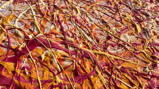 Velvet sunrise - diptych, framed