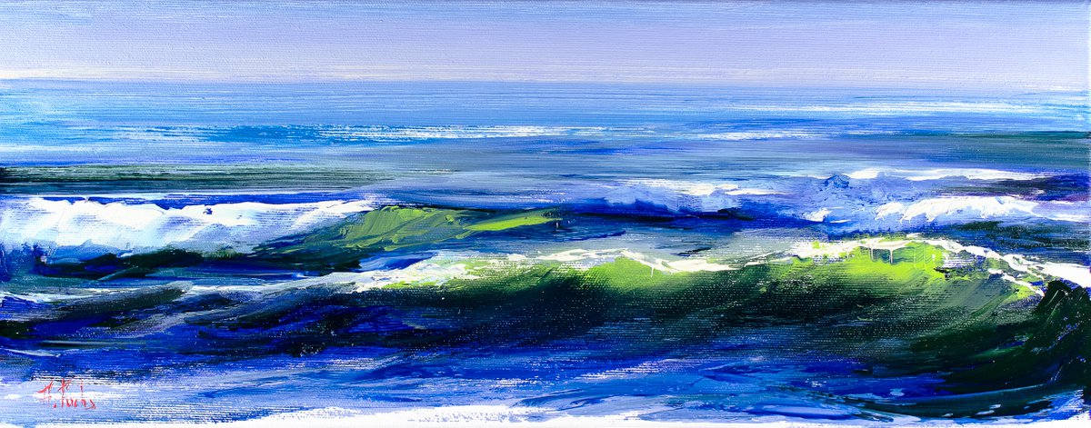 Green Waves by Bozhena Fuchs