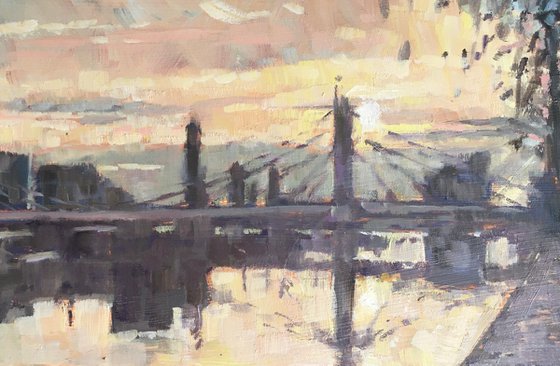 Sunset at Albert Bridge