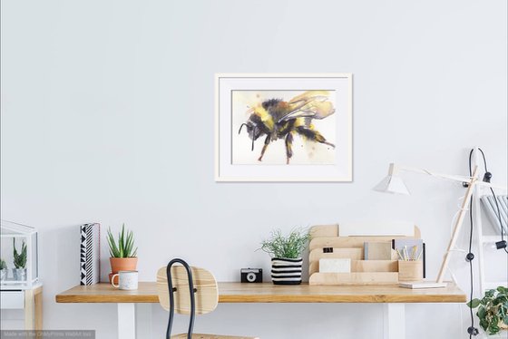 Watercolour Bee 4