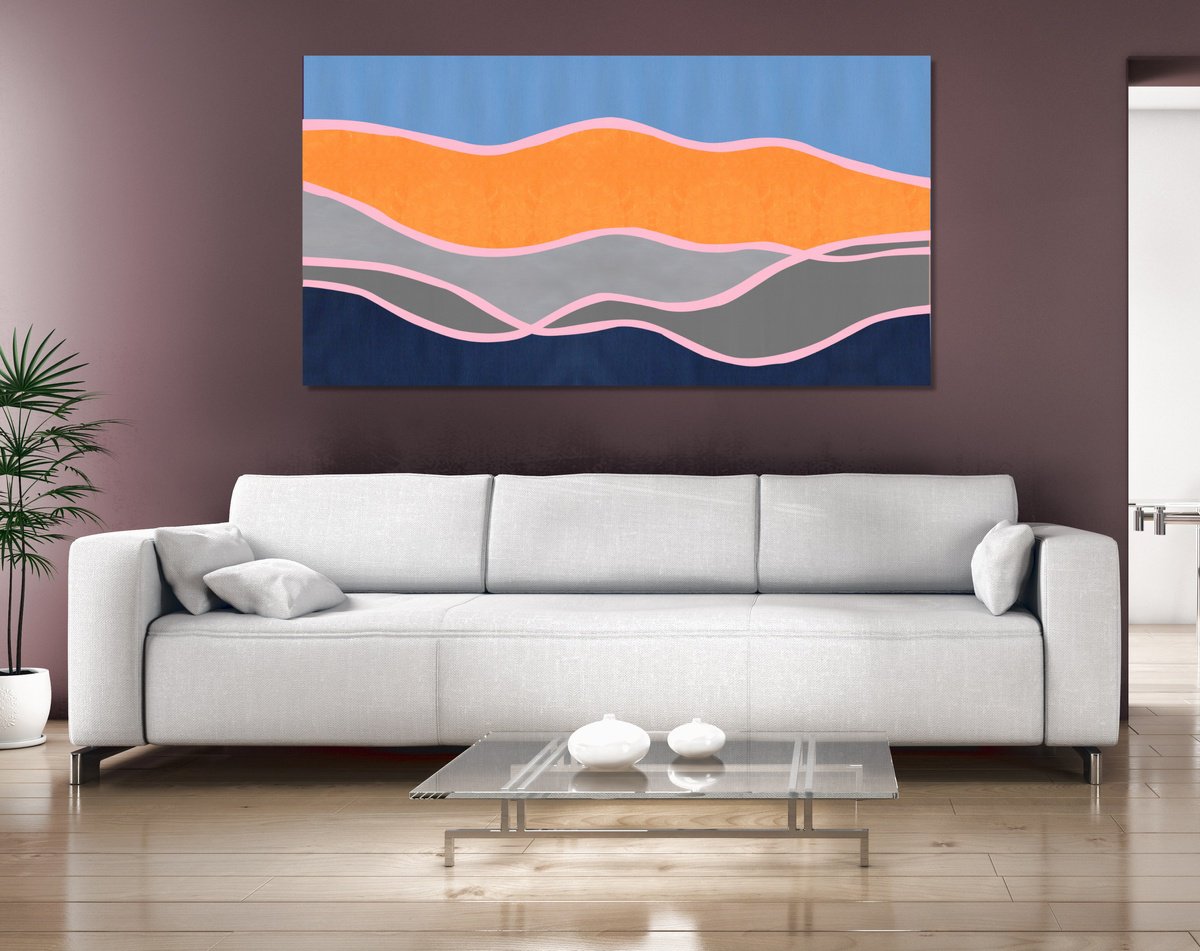  Modern Landscape #40 By Marina Krylova, 67 X 35, Artwork For Sale On Artfinder