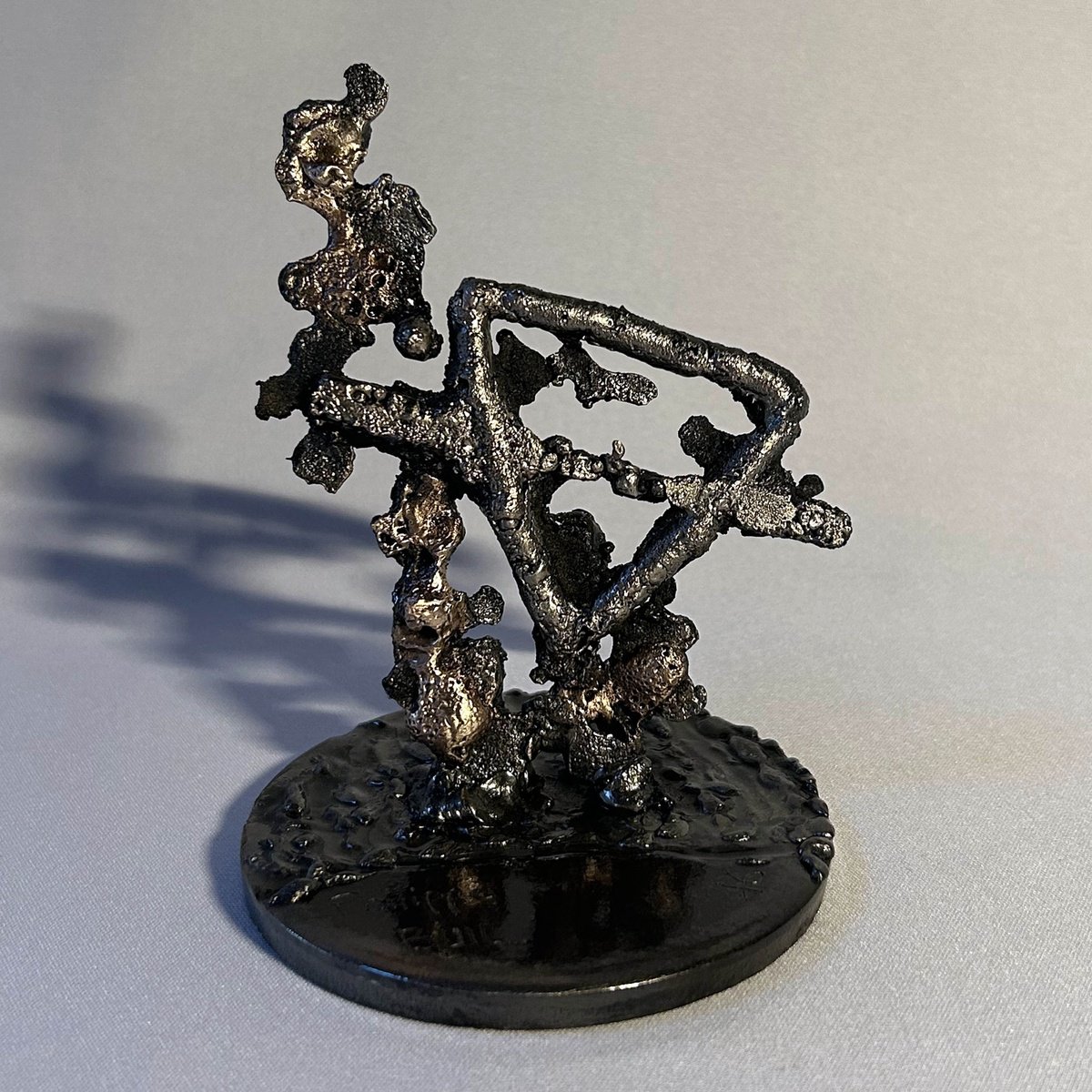 Organic Still Life Sculpture By Philippe Buil, 4 X 4", Symbol Of Earth 18-25, Original Artwork