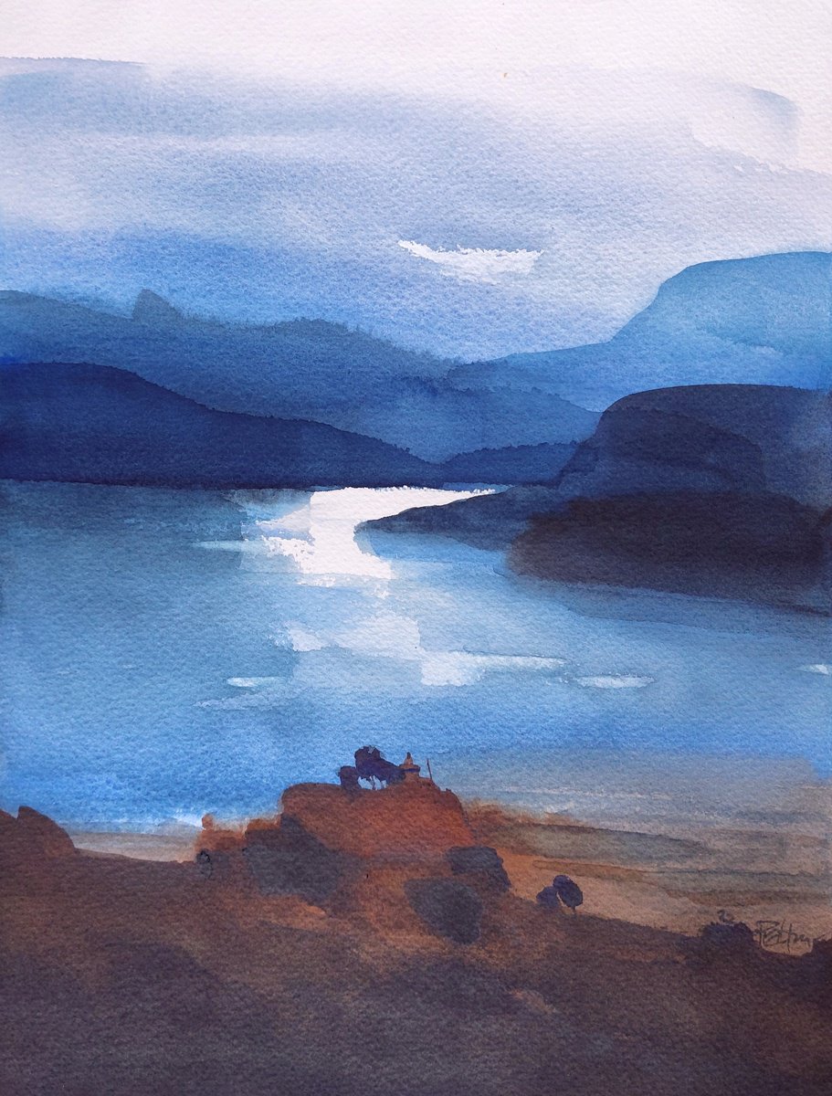 Blue waters, shining reflection by Prashant Prabhu