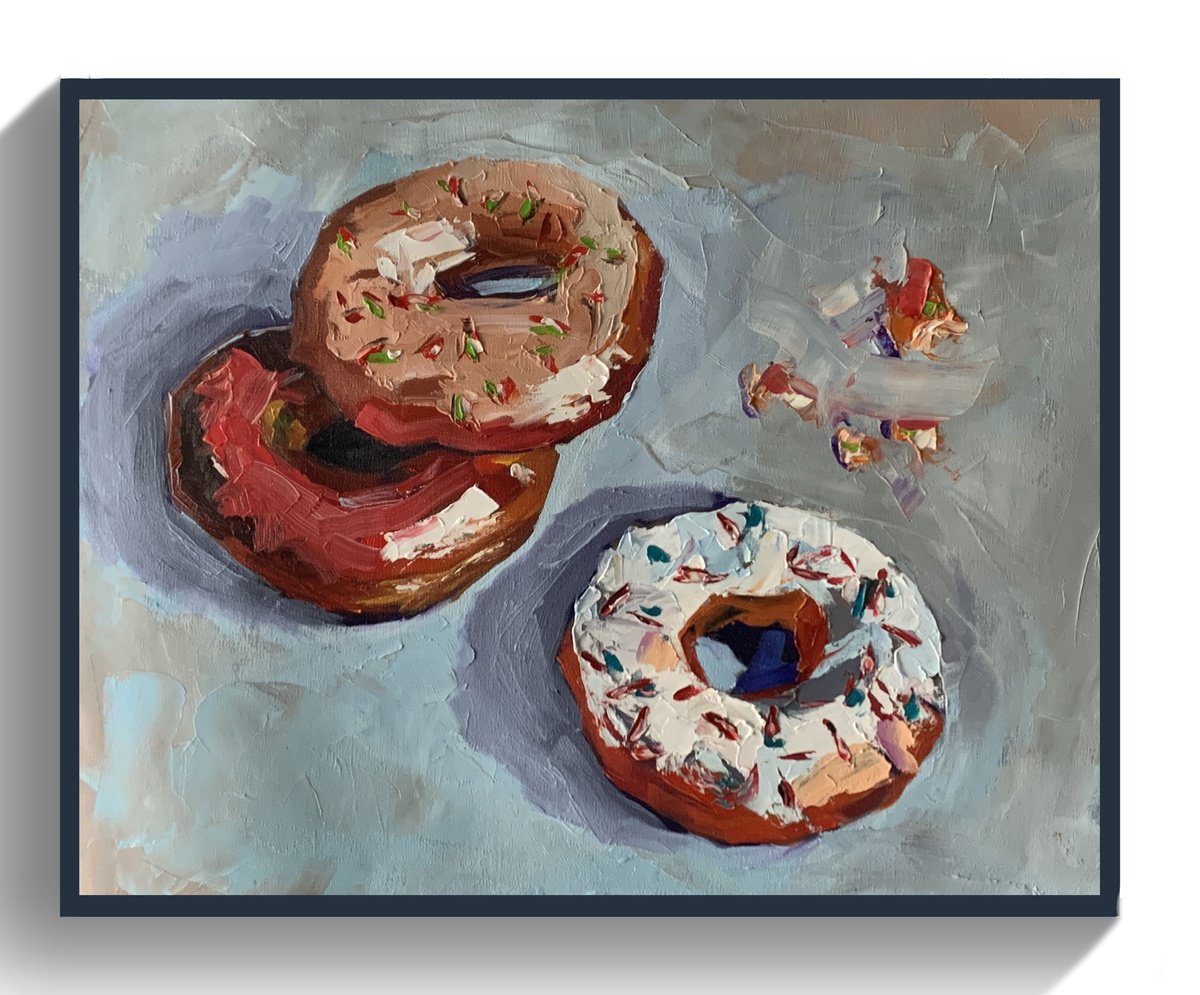 Donuts. By Vita Schagen, 20 X 16, Artwork For Sale On Artfinder