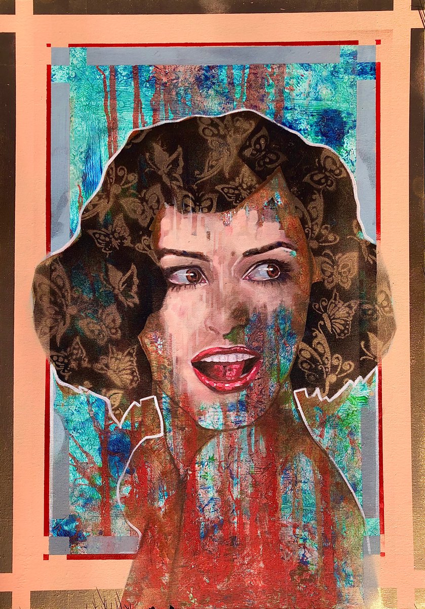  Red Lips By Stevie Nicholson, 18 X 24, Artwork For Sale On Artfinder