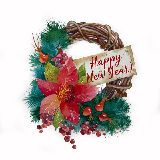 New Year Wreath