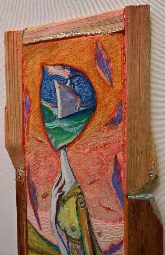 - THE SAILOR'S WOMAN - ( 34 x 15 cm )