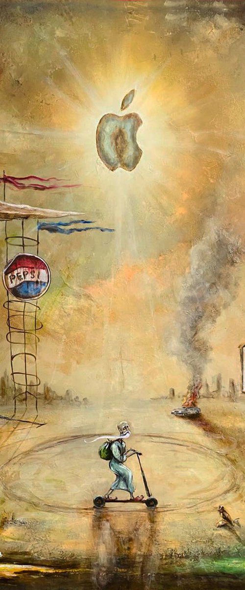 "Discount on God -50%" 80х100cm by Sergii Donovyi
