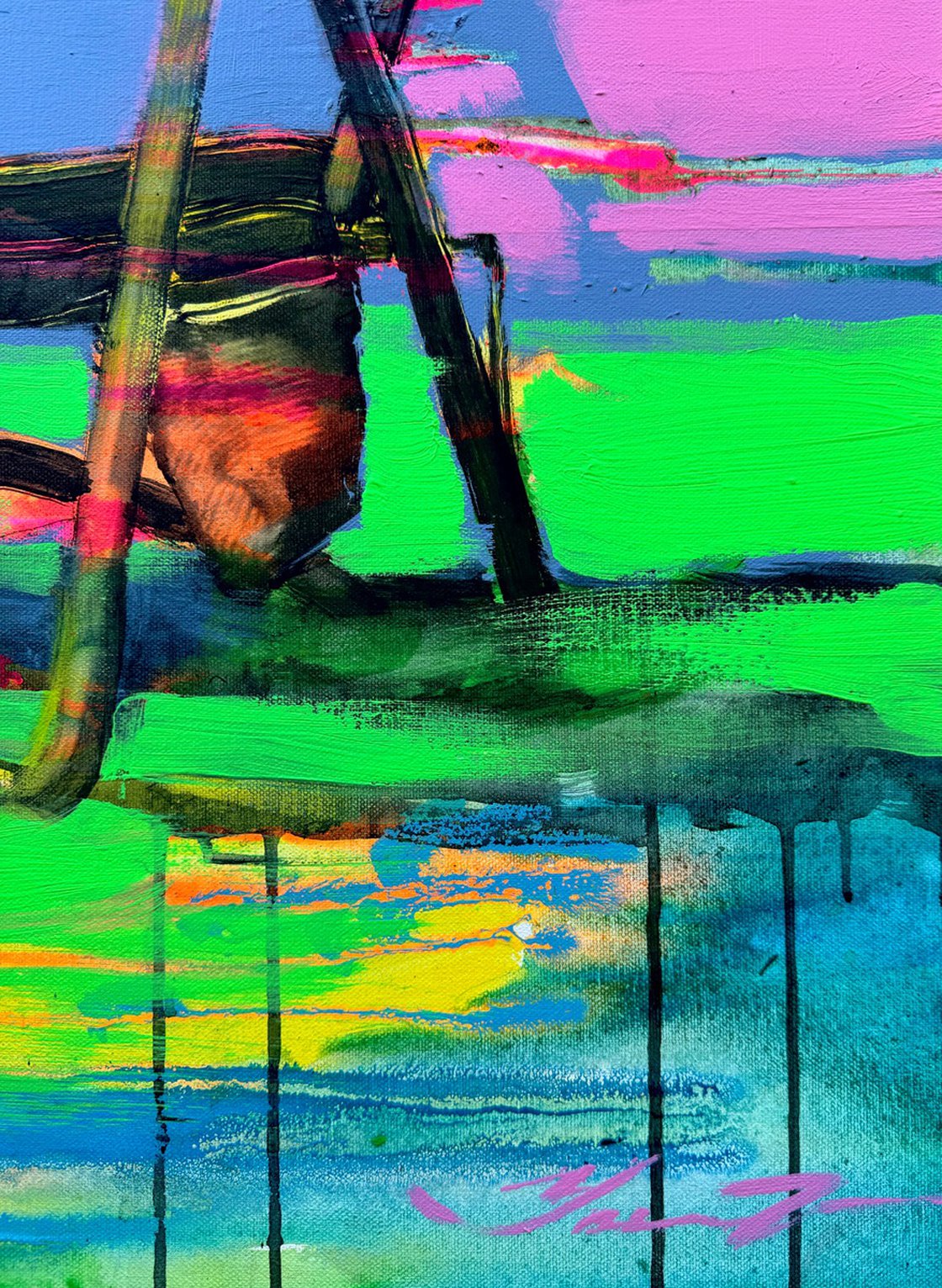 Original Acrylic Painting - Time to Chill by Yaroslav Yasenev