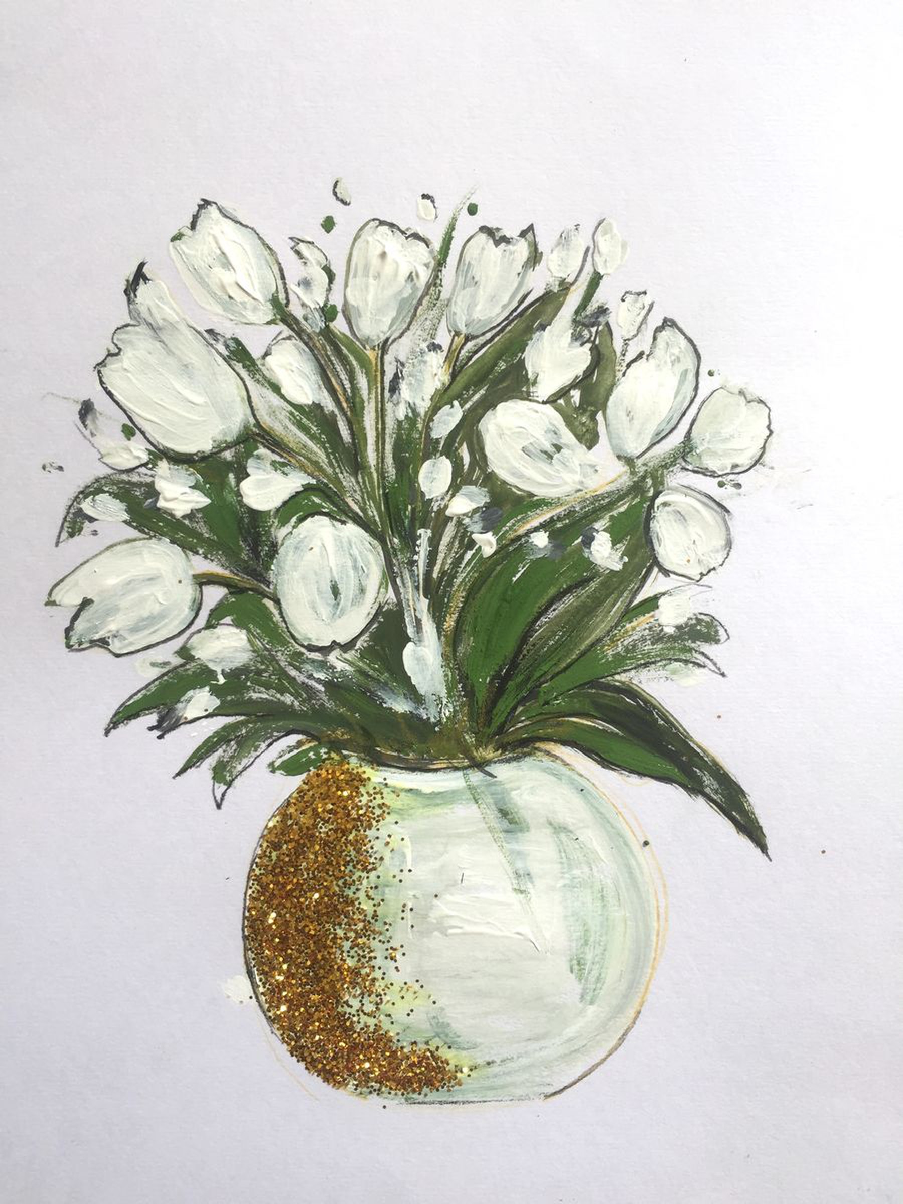 Tulips Fine Art Floral Art Still Life Acrylic On Artfinder