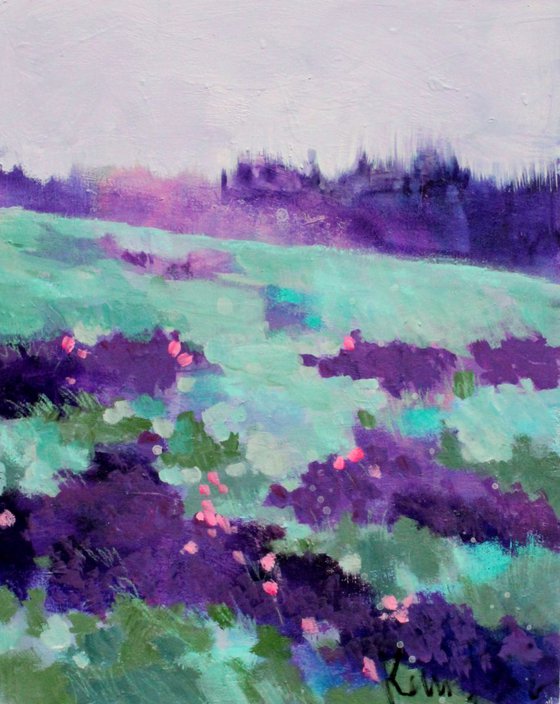 Meadow of Purple Flowers