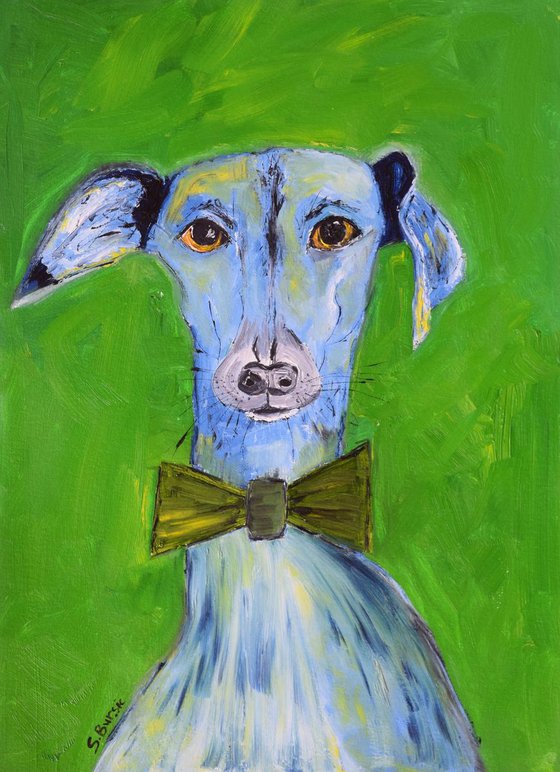 Dog's Life Oil Painting - Blue Dog