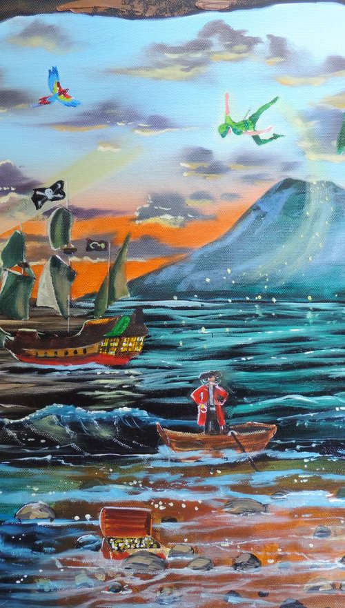Peter Pan Tinker Bell Hook's cove by Gordon Bruce