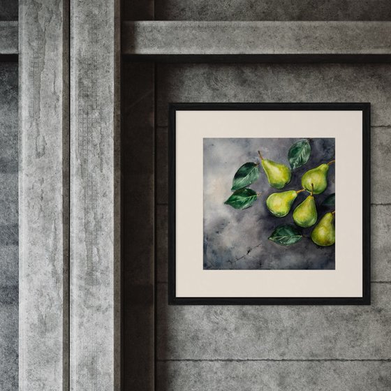 Through the Wall: Green Pears 3