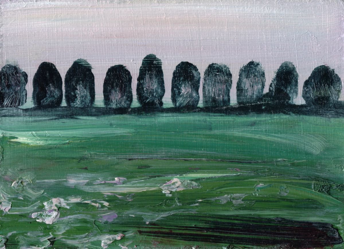 Sentinal 2 (Small Oil Painting) by Eleanore Ditchburn