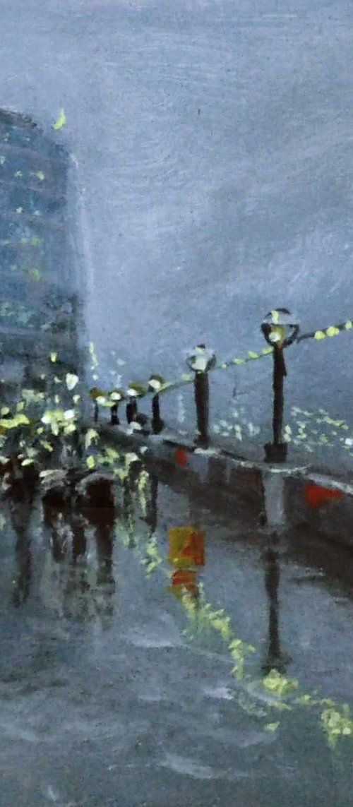 London City in rain3 by Vishalandra Dakur