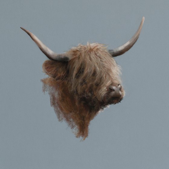 'Adele' Highland Cow Portrait