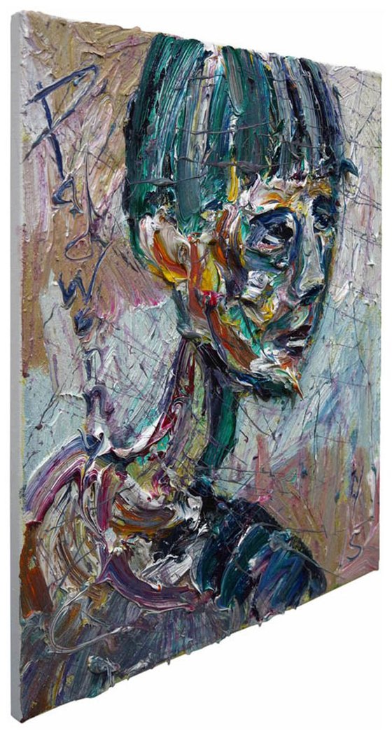 Original Oil Painting Portrait Expressionism