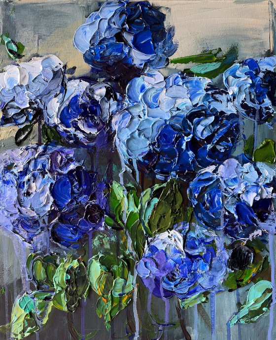 Indigo Hydrangea — Blue Floral
