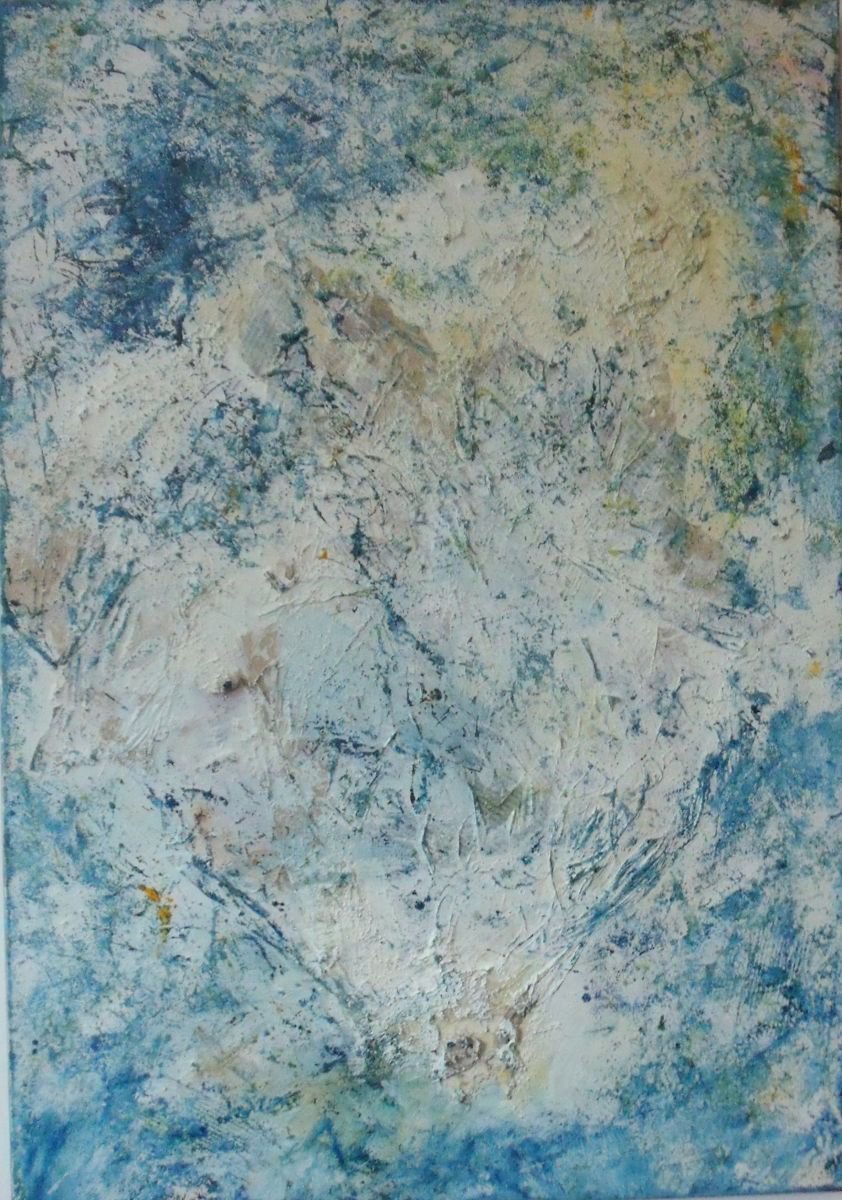 abstract blue by Sonja Zeltner-Muller