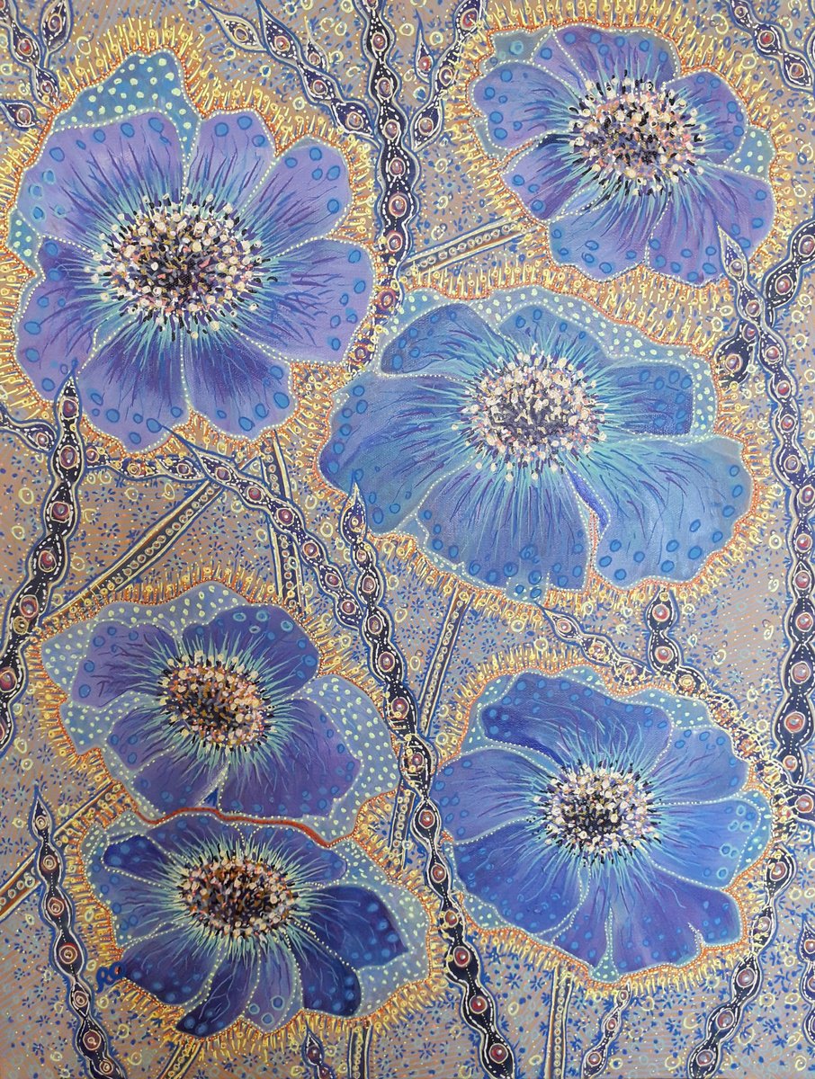 Decorative Flowers By Olga Rokhmanyuk | Roartus, 22 X 28, Artwork For Sale On Artfinder