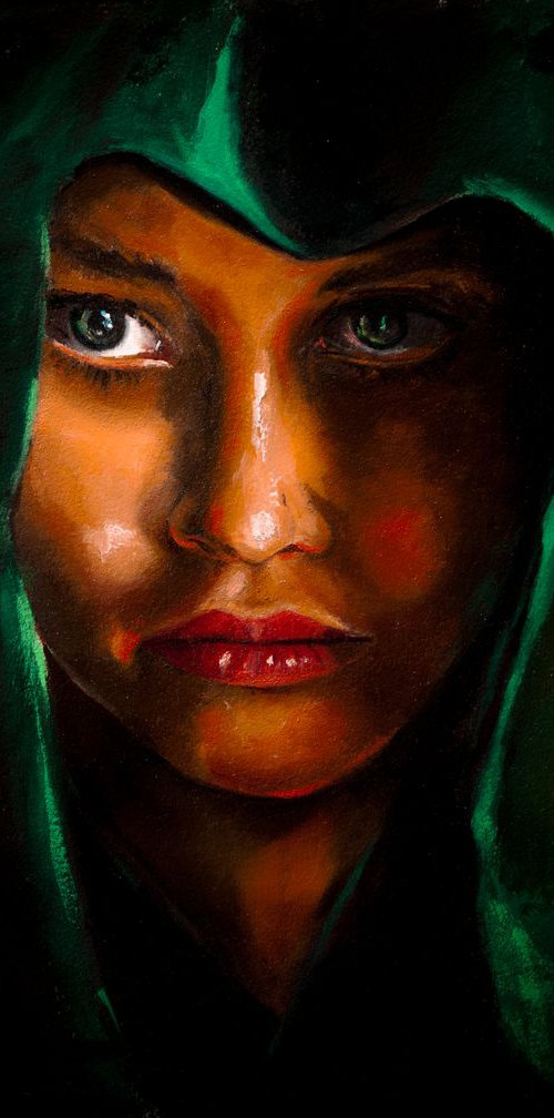 Lady In Green Hood by Dan Twitchell, OPA, AIS