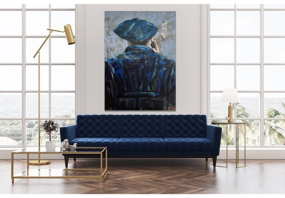 Man in Blue