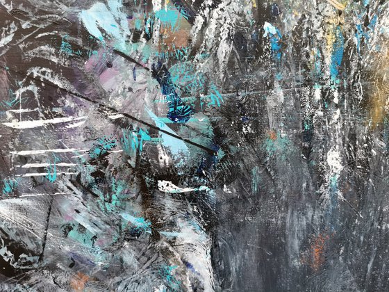Abstract angel oneiric huge XXL painting by O KLOSKA