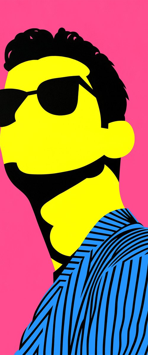 Faceless Portrait - Dave Gahan (Depeche Mode) by Pop Art Australia