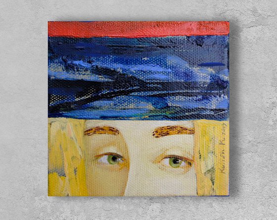 Small painting, colorful wall art